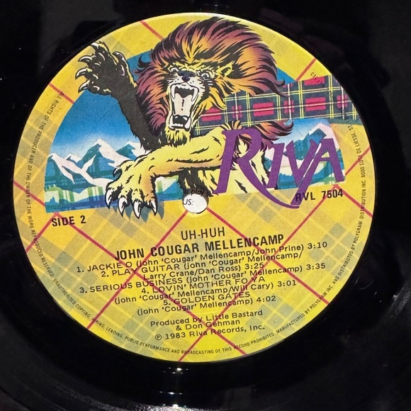 🎼 Rare Vintage John Cougar Mellencamp UH-HUH Vinyl 1983 Album - Never Played - Picture 14 of 16